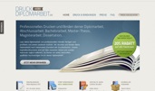 Druck deine Diplomarbeit award-winning website design screenshot 1