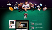 Alex Gomes - Professional Poker Player award-winning website design screenshot 1