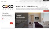 CocoSuites award-winning website design screenshot 1