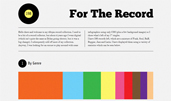 For The Record award-winning website design screenshot 1