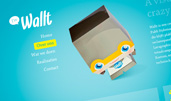 Wallt award-winning website design screenshot 1