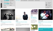 Dazed Digital award-winning website design screenshot 1