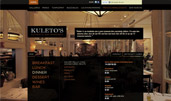 Kuleto's Italian Restaurant award-winning website design screenshot 1