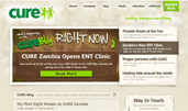 CURE International award-winning website design screenshot 1