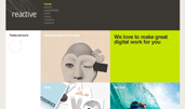 Reactive award-winning website design screenshot 1