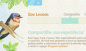 Experiência Lecom award-winning website design screenshot 1
