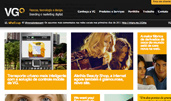 VG Web award-winning website design screenshot 1