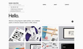Giang Nguyen's Portfolio award-winning website design screenshot 1