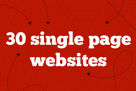 30 Single Page Websites