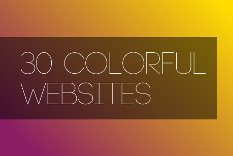 30 Colorful Websites
