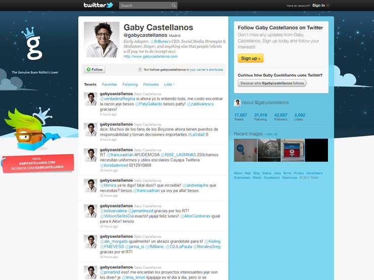 Great Twitter Background Designs