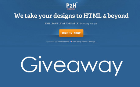 Giveaway from PSD2HTML.com CLOSED