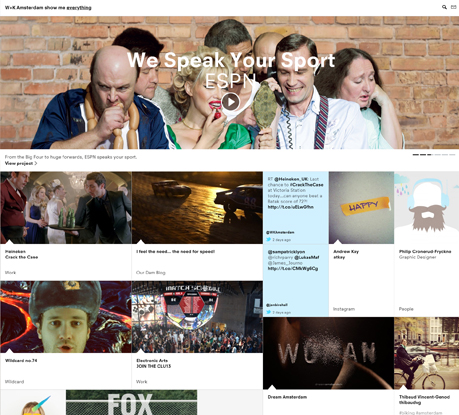 Site of the Month September 2012: W+K Amsterdam