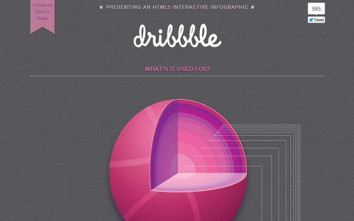 Dribbble Interactive Infographic