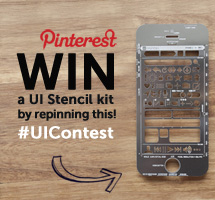 Come with us to Pinterest and Win a UI Stencil Kit