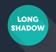 Flat Long Shadows: Step-by-step Tutorial, Resources and Examples