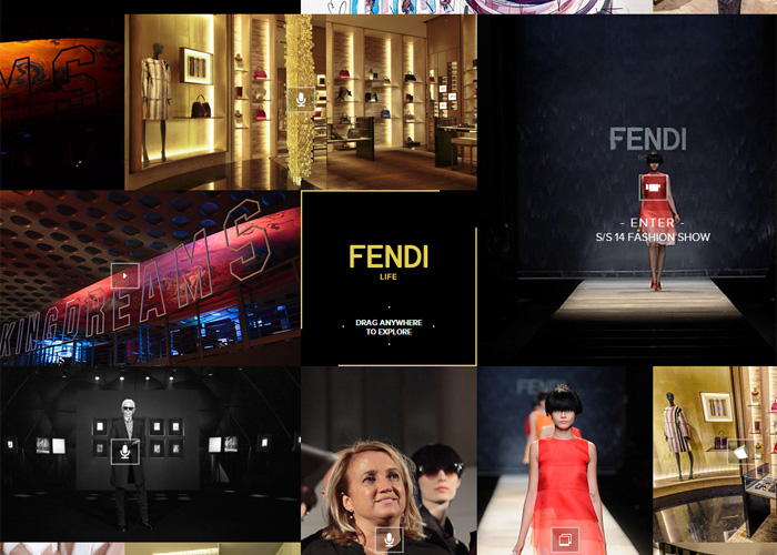 FENDI: FendiLife award-winning website design screenshot 1