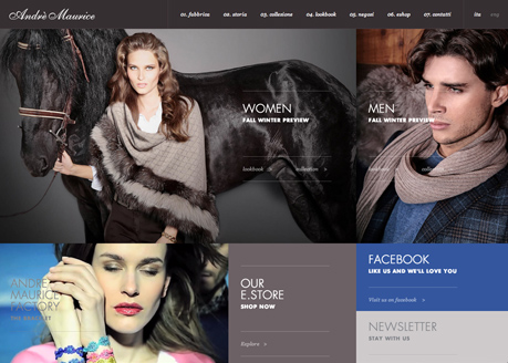 Andrè Maurice award-winning website design screenshot 1