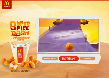 Super Spice Dash award-winning website design screenshot 1