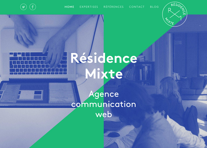 Résidence Mixte — Site of the Day - Nov 26, 2013 website design