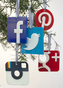 Social Media Ornaments