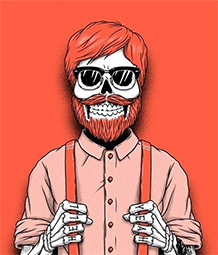 Hipster skeleton wallpapers