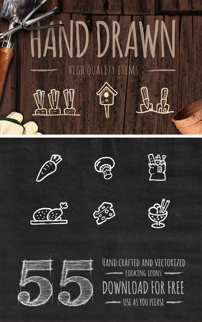 Hand Drawn Cooking Icons