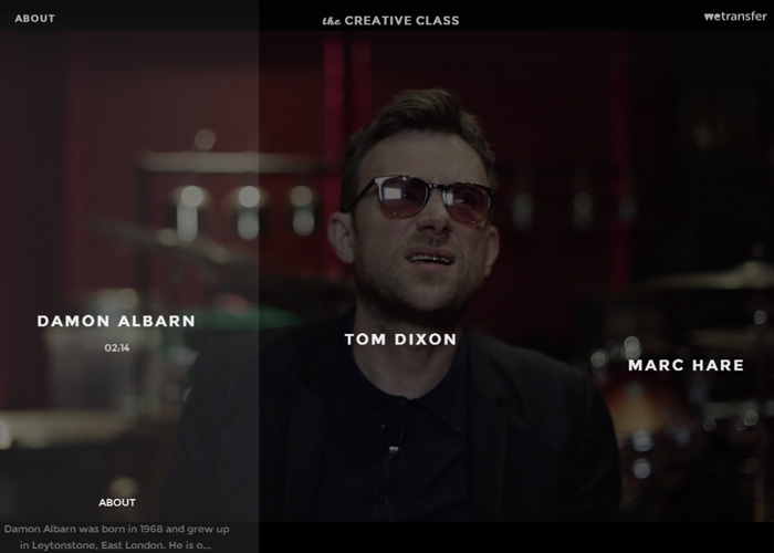 Creative Class award-winning website design screenshot 1