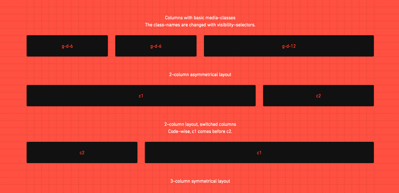 responsive layout framework