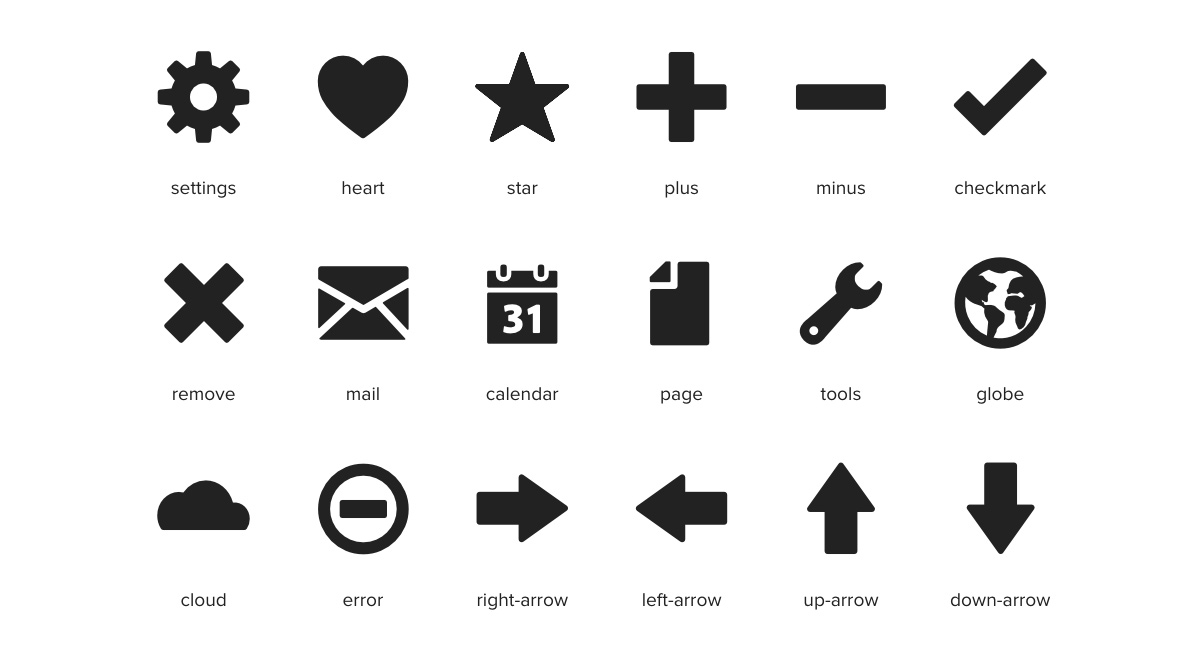 Categories - Free web icons