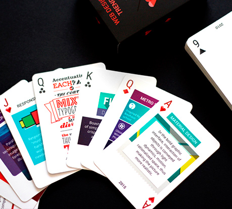 Learn Web Design Trends Playing Cards! Find Out How to Get your Deck