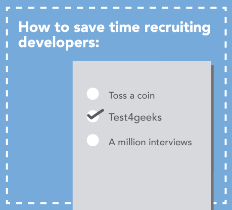 Speed up the recruitment process with online tests for developers.
