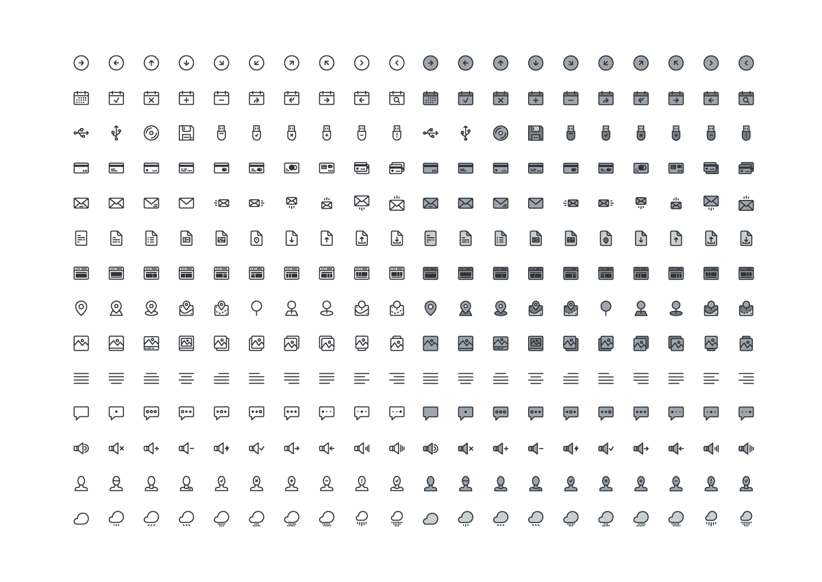 Free Minimalist Icons for Awwwards Users