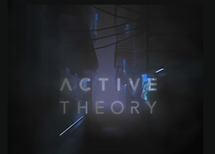 Active Theory v4 wins January 2018 Site of the Month