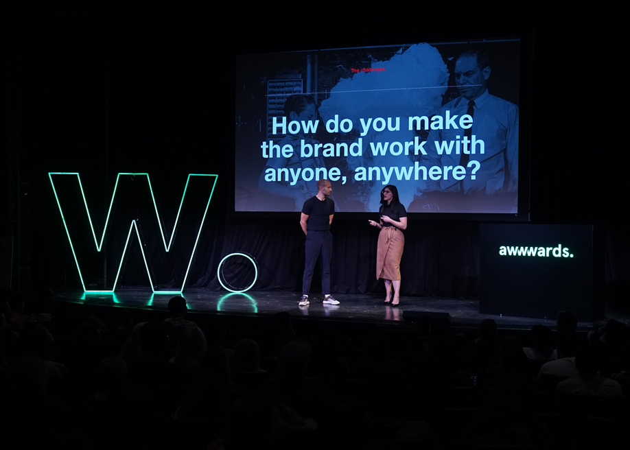 Talk: A New Conversation on Brand Design, with Creative Directors R/GA Jennifer Vano and Augustus Cook at Awwwards Conference New York 2019