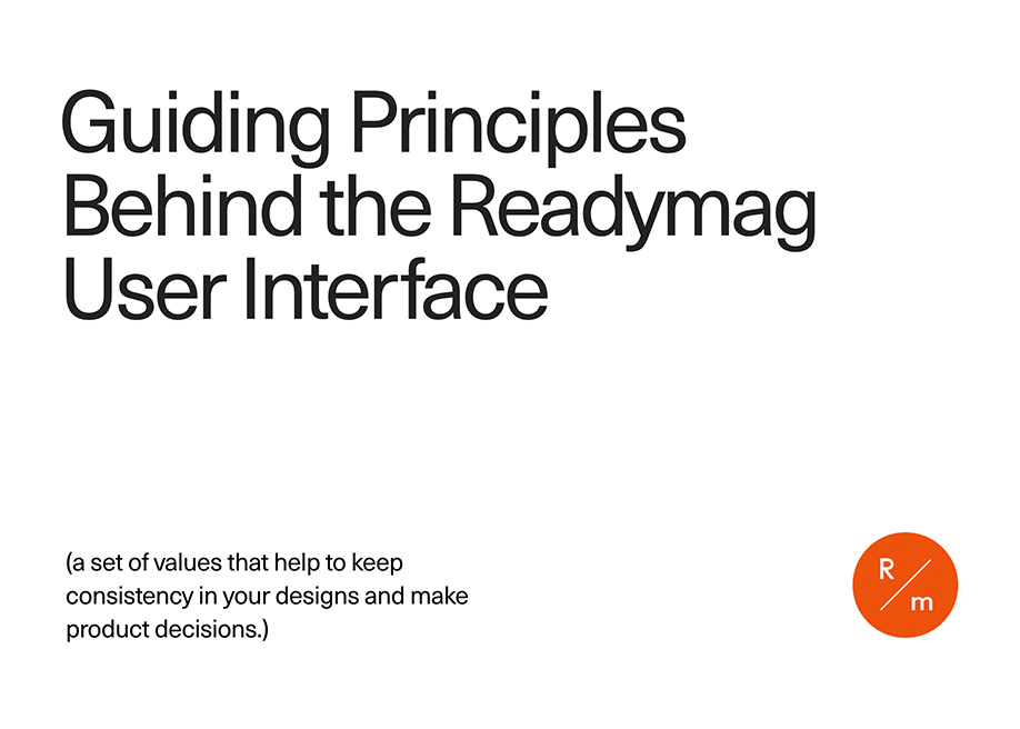 7 practical principles of lovable UX: learn from Readymag