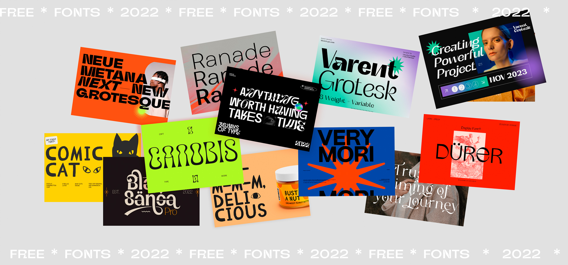 100 Best Free Fonts for Designers in 2022