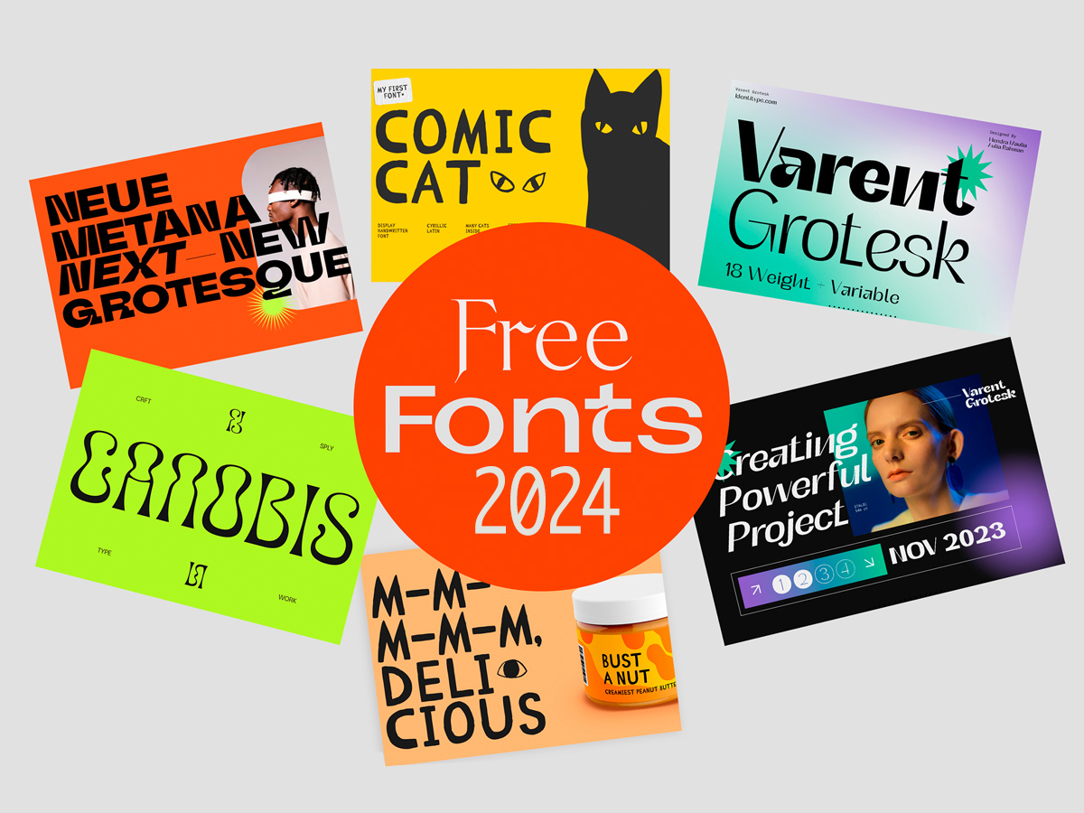 100 Best Free Fonts for Designers in 2024
