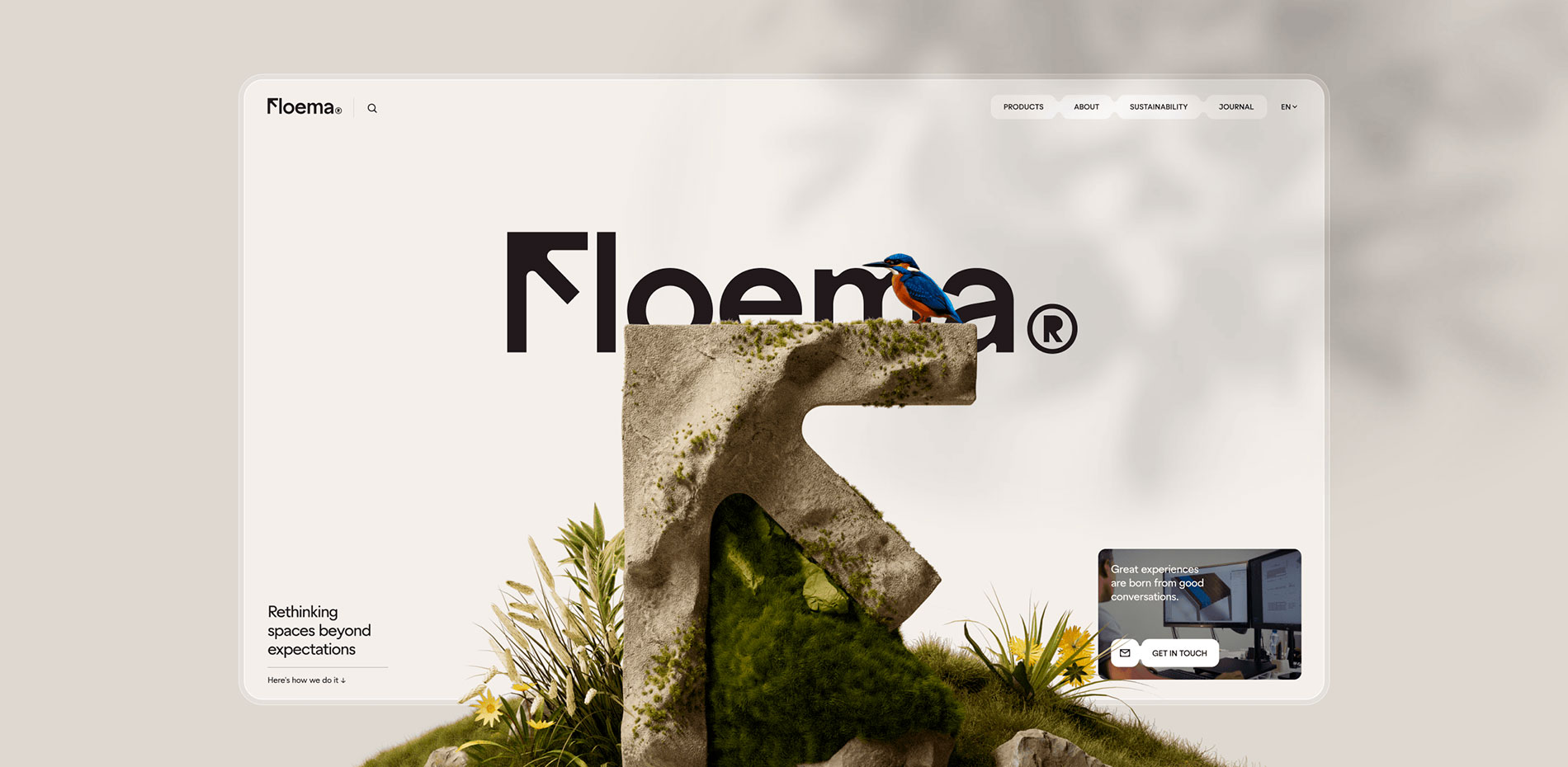 Floema: Spaces for people, made for life.