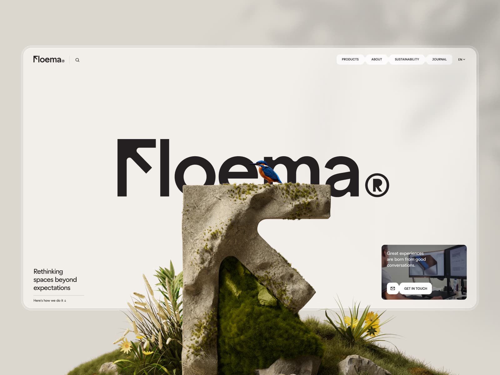 Floema: Spaces for people, made for life.
