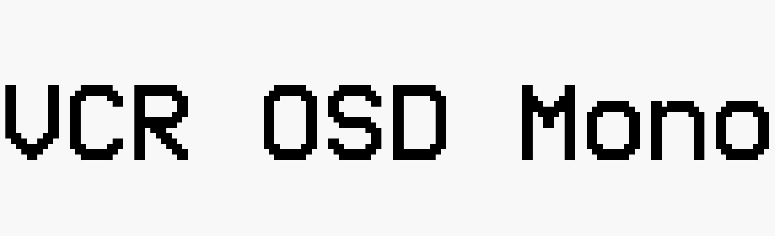 Vcr osd. Текст VCR OSD mono. Рубик моно шрифт.