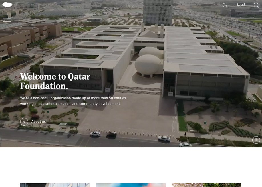 Qatar Foundation Awwwards