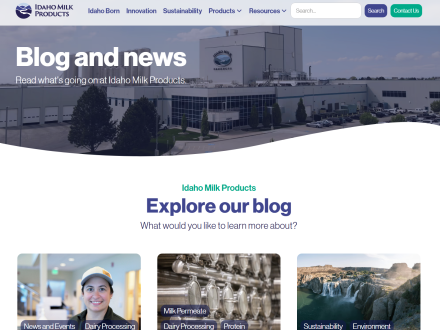 Idaho Milk Products CMS Blog