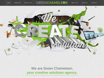 Green Chameleon by Unseen Studio