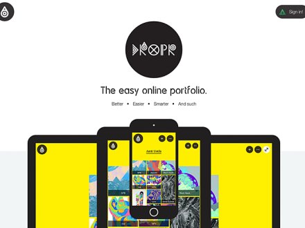 Dropr: The easy online portfolio.