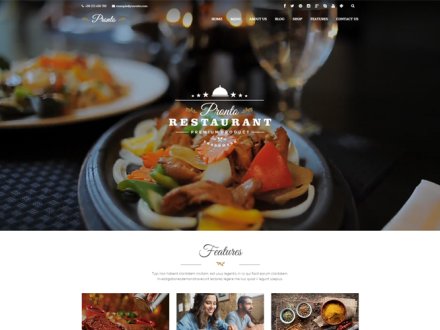 Pronto Restaurant & Event Theme by BliccaThemes