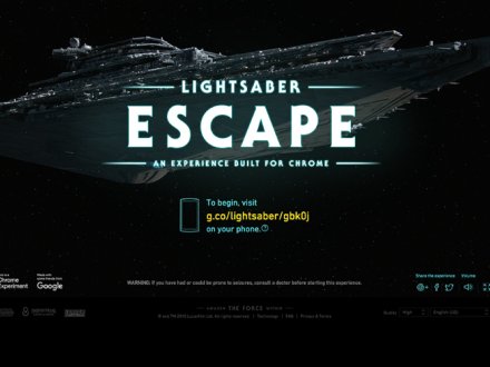 Star Wars: Lightsaber Escape by UNIT9