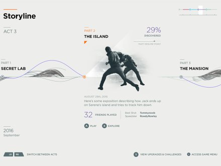 Quantum Break Interface by Great Apes Ltd