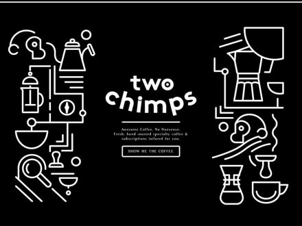 Two Chimps Coffee by Herdl