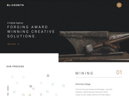 Blacksmith Agency Website by Blacksmith Agency